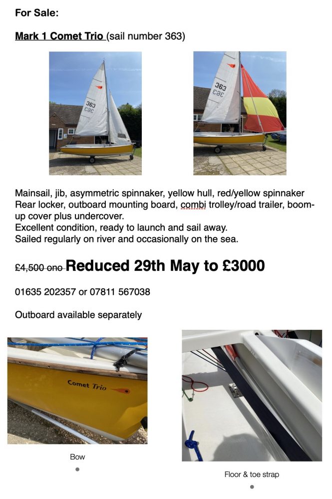 comet class sailboat for sale