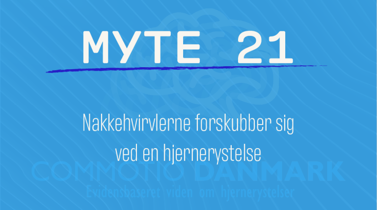 Myte 21 - Forskubbede nakkehvirvler