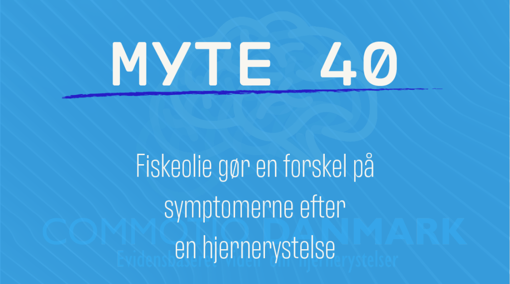 Fiskeolie og hjernerystelse