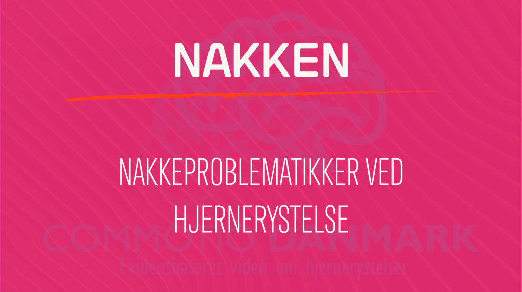 Nakkeproblematikker ved hjernerystelse