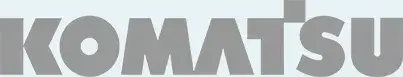 komatsu logo — compatibel met CompactTilt draaikantelstukken en kantelstukken