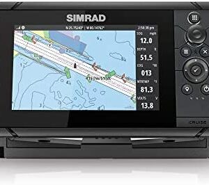 Simrad Cruise - Plotter GPS de 7 a 7 pulgadas con transductor 83/200, mapas costeros C-MAP precargados, 000-14996-001 Productos de Oficina