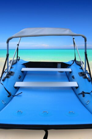 Goethe-Bote inflable MC330 de PVC para deportes al aire libre, Catamaran, caña de pescar, barcos de Camping con cubierta de aire, bancos de aluminio