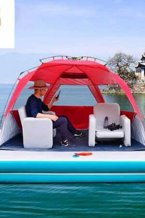 Plataforma Flotante inflable de alta gama, alfombra mágica, plataforma de pesca, barco portátil, yate, barco de agua