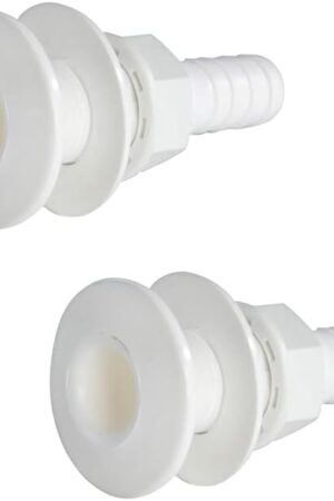 GATE14® Desagüe de mar para embarcación con virola de plástico Resistente Rosca ¾ 2 uds.