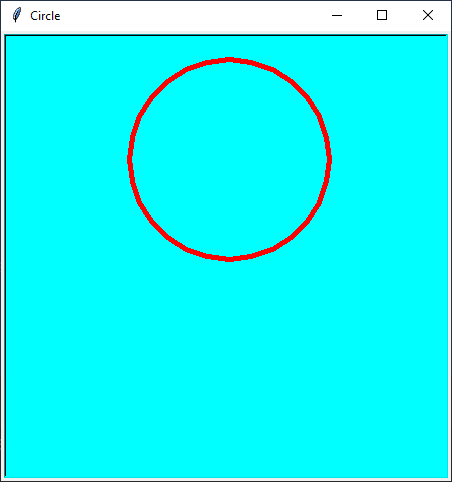 Python turtle circle