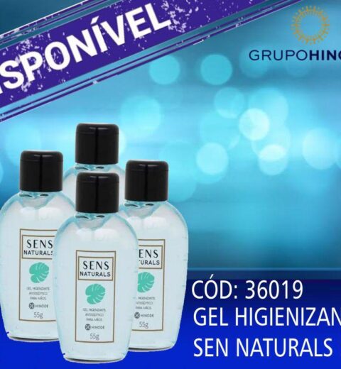 álcool em gel Sens Hinode