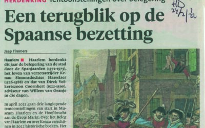 Persbericht: Een terugblik op de Spaanse bezetting