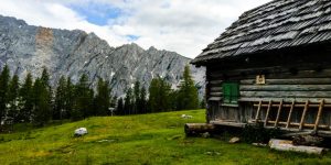 Unbewirtschaftete Ogrisalm auf 1569 m