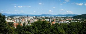 Ljubljana mit Blick vom Burg Berg