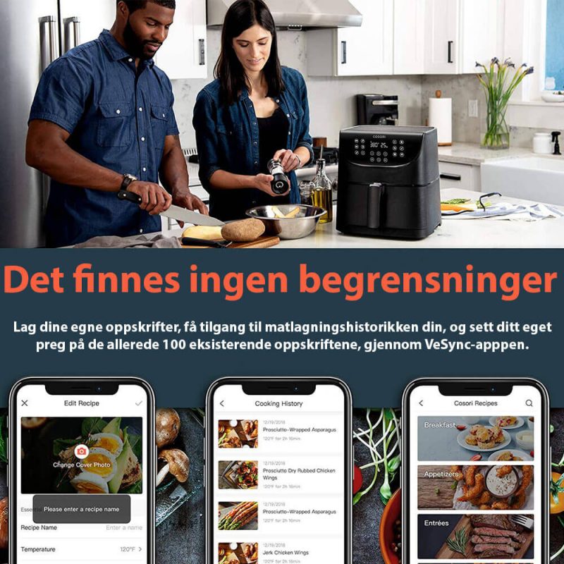 Cosori smart app airfryer