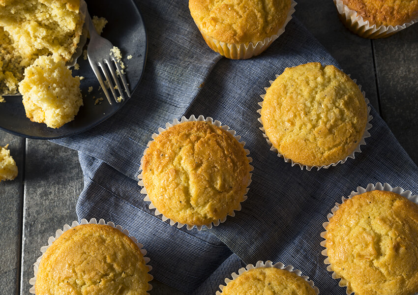 Maisbrød muffins airfryer