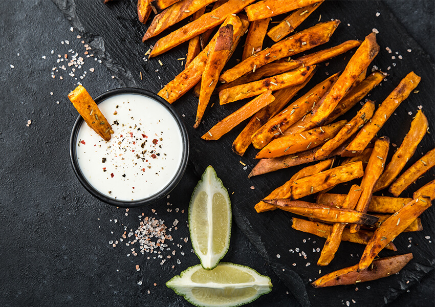 Søtpotet fries airfryer oppskrift