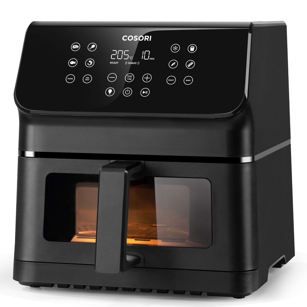 airfryer svart premium plus sideprofil