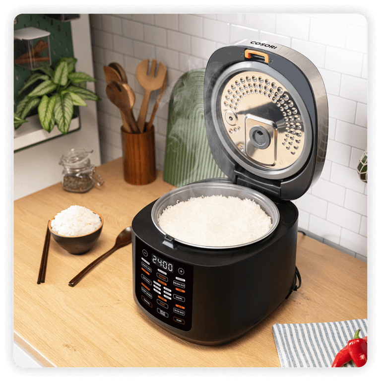 Cosori Multi-Cooker åben med ris (1)