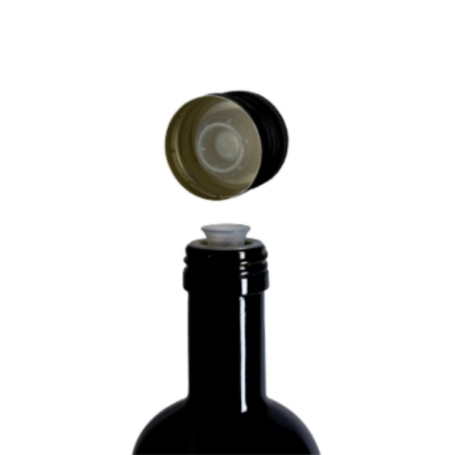 Kapsyl till olja-vinäger flaskor - svart