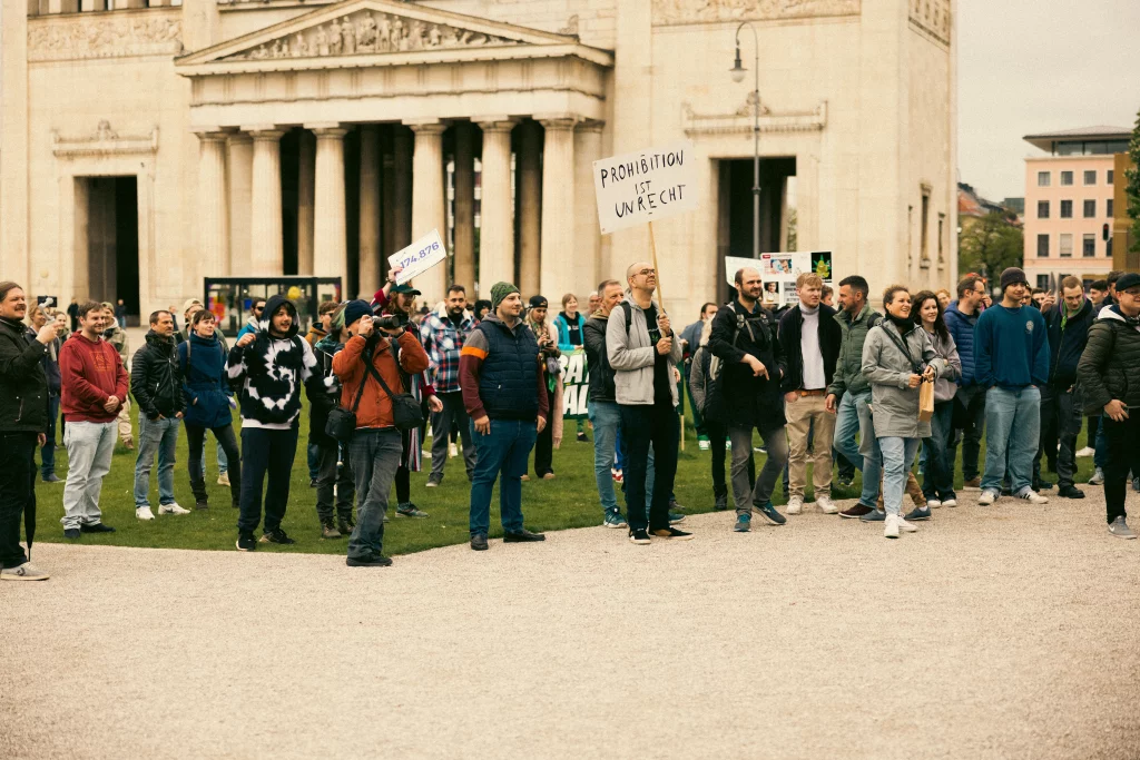 Demoteilnehmer am GMM 2023 München Königsplatz