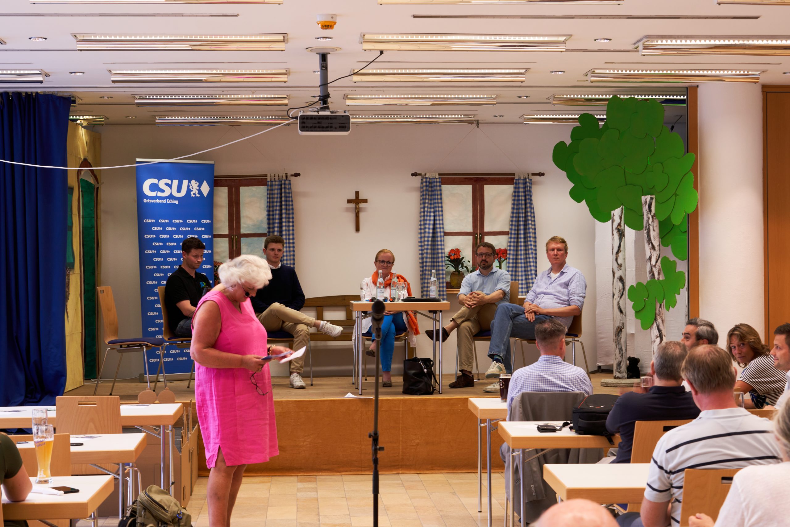 CSC München auf der Podiumsdiskussion mit der CSU Eching