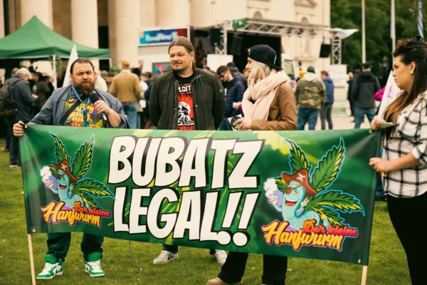 Hanfwurm Bubatz legal Banner