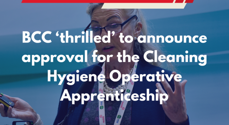 BREAKING NEWS: BCC ‘thrilled’ to announce approval for the Cleaning Hygiene Operative Apprenticeship
