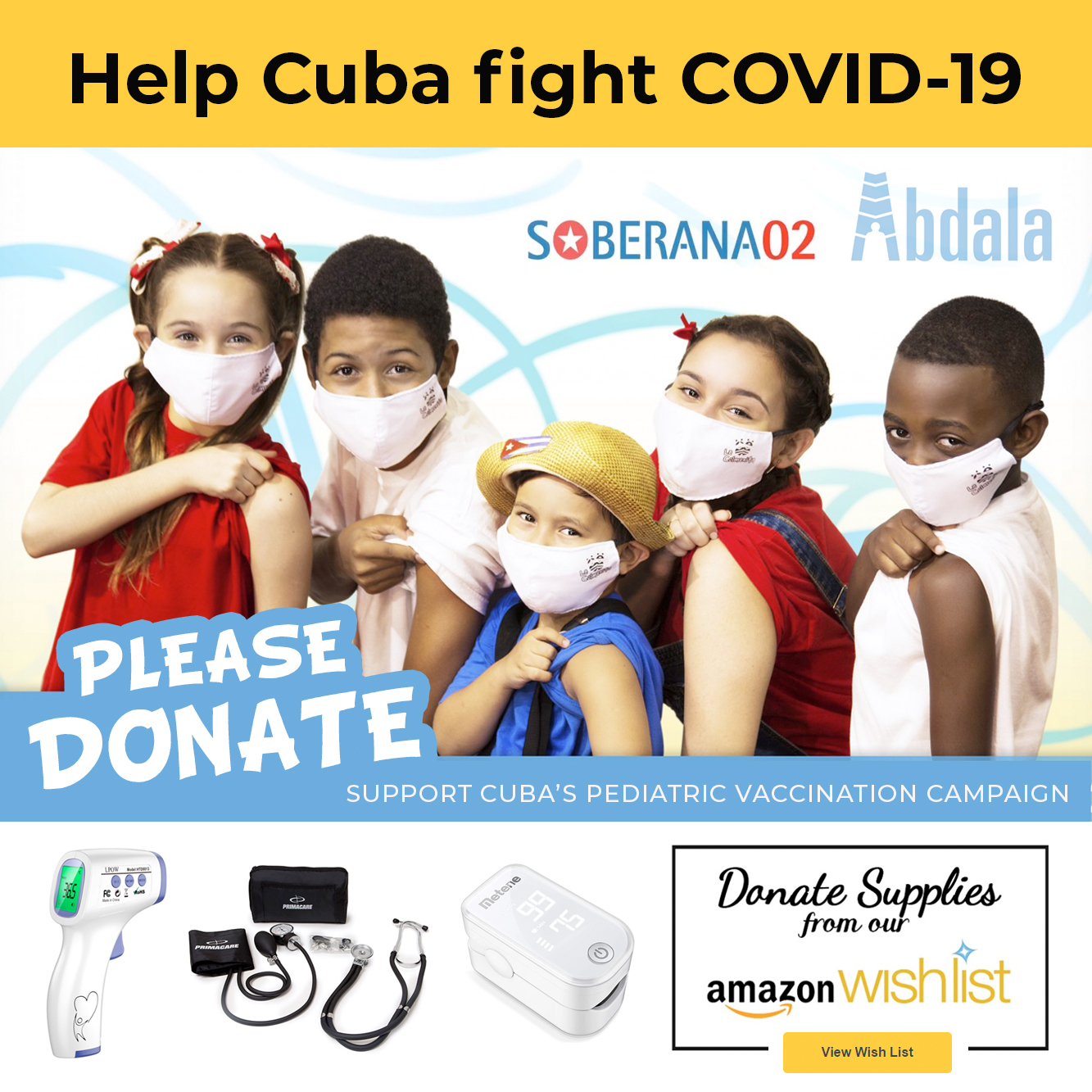 Help Cuba fight COVID-19