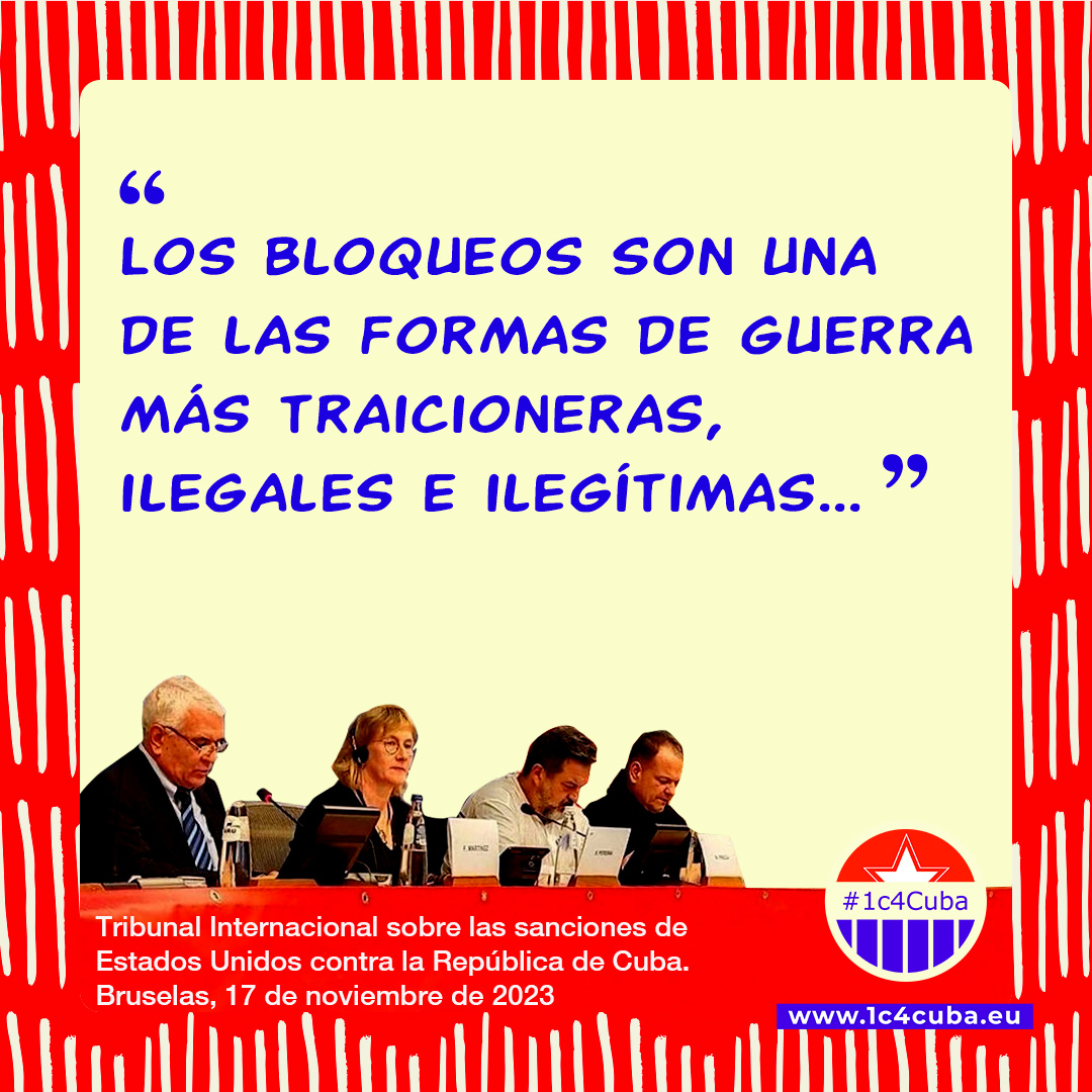 Seminario Web – Tribunal Internacional contra el Bloqueo de EE. UU. a Cuba