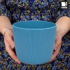 PECZEKO Macetero Mate, macetero de plástico, Maceta Decorativa para Plantas Grandes y pequeñas, Juego de 2 macetas para Flores - Imagen 8
