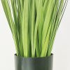 Aisamco Hierba Decorativa Artificial Maceta Verde Arbustos Artificiales Falsos Planta Hierba de Trigo Hojas Falsas Arbustos 55cm Altura para la Decoración del jardín de la Oficina en casa - Imagen 3