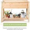 COSTWAY Maceta Elevada de Madera Jardinera Elevada para Plantas Flores Cama para Planta Cultivo para Jardín Exterior Patio (120 x 55x 90 cm) - Imagen 5