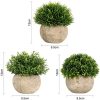 GoMaihe Plantas Artificiales Plásticas de Maceta, 3Piezas, Planta Artificial Decorativa, Adecuado para El Hogar Oficina Decoración Jardín Baño Cocina Balcón Planta Falsa Decorativas - Imagen 2