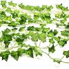 YQing Plantas Hiedra Artificial Decoración Interior y Exterior 84ft-12 Guirnalda De Hogar Boda Jardín Valla Escalera Ventana para Decoración - Imagen 5