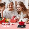 ELEUTH Rosa Eterna Natural Preservada,Real Rosa Eterna en Vidrio Angel Figurines,Flores Eterna con Figura Ángel Regalo Madre,Regalo Cumpleaños Mujer,Regalo para Mujer el Dia de Madre,San Valentín - Imagen 4