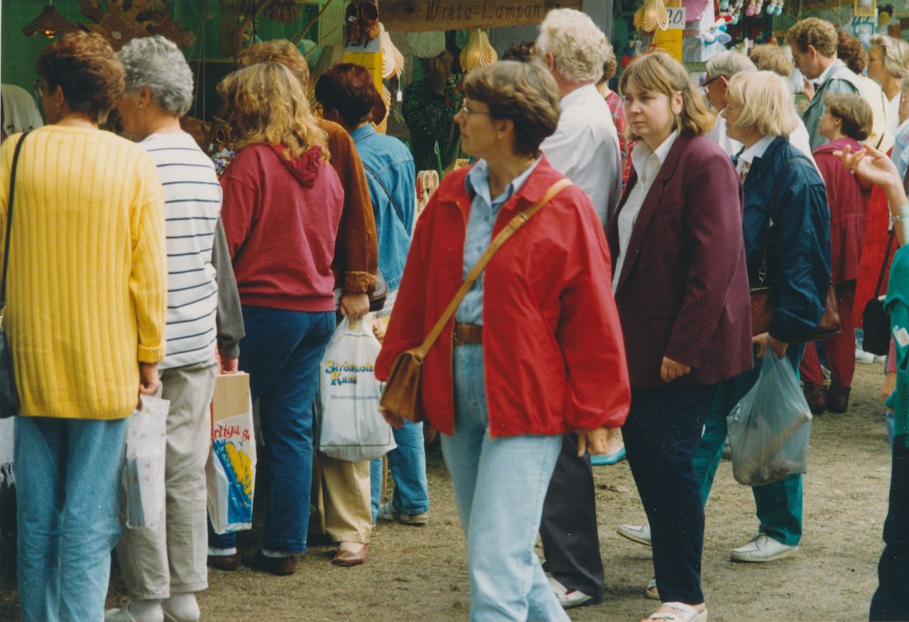 Hantverksmarknad i Hjo 1992