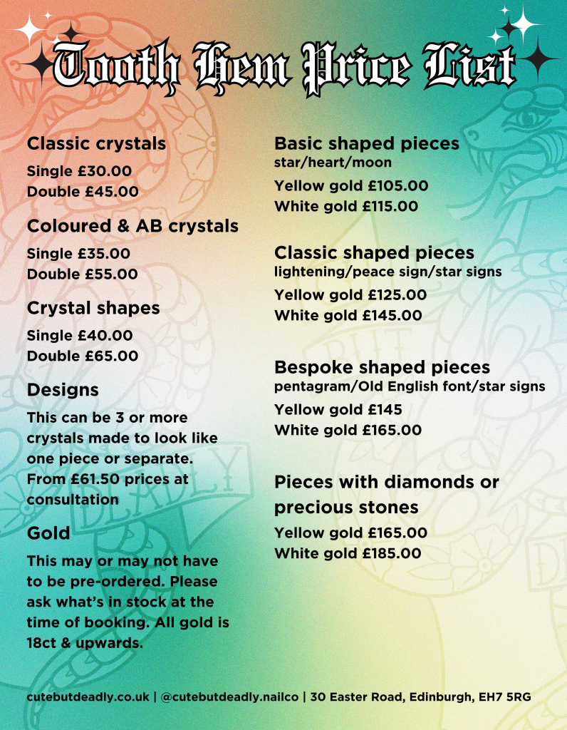 latest price list gems