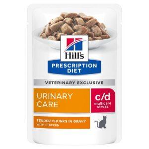 Prescription Diet cd urinary stress maaltijdzakje kip