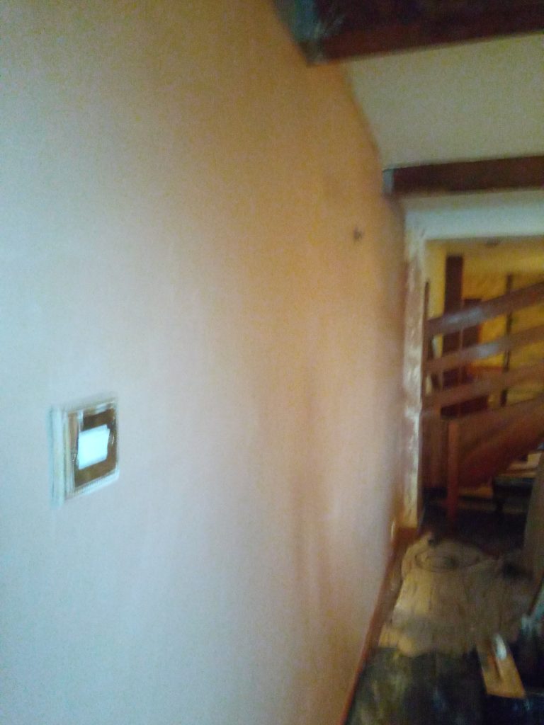 plastered wall