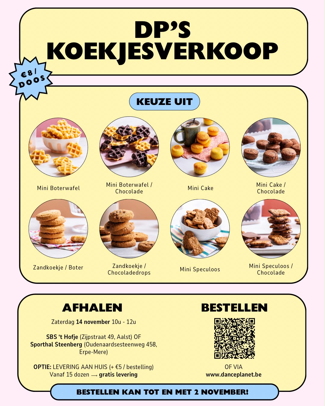 Koekjesverkoop Dance Planet