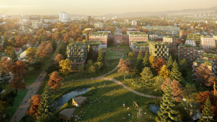 Oslo Science City. Visualisering: BIG-Bjarke Ingels Group, A-lab, Comte Bureau og Civitas.