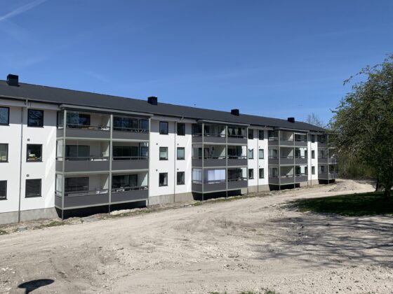 Timberman leverer 10.000 kvadratmeter vinylgulv til 144 boliger på Grønlands Torv i Aalborg. NCC renoverer boligerne for Alabu Bolig. Foto: PR.