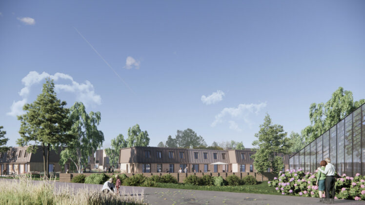 Innovater har i samarbejde med Sweco Architects udviklet et projekt med rækkehuse og lejligheder på en grund ved Kildevej og Frederiksborgvej, hvor Barkholt Planteskole tidligere lå.