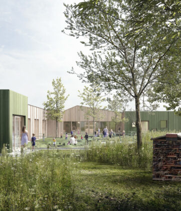 HM Entreprenør vil udvikle Hatting Bakker til en bæredygtig by ved Horsens. Illustration: Njordrum.