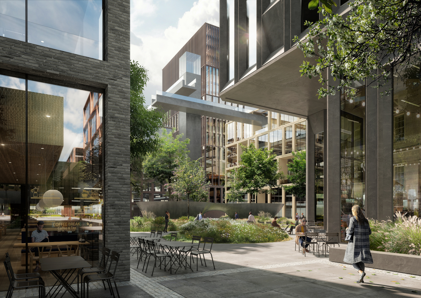 Cebra bag plan for Hannemanns Allé i Ørestad Syd.