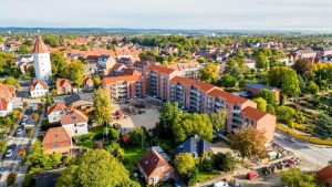 Dansk Boligbyg har i totalentreprise bygget de nye, almene boliger på Dampmølle-grunden i Ringsted for MNV Bolig - Domea. Foto: PR.