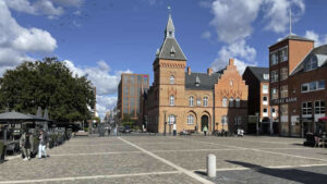 Cabinn bygger nyt hotel på Danmarksgade i det centrale Esbjerg. Visualisering: Arkitektfirmaet Rudolf Lolk.