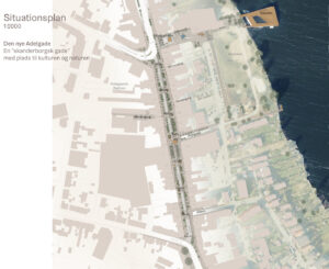 Plan for Adelgade i Skanderborg offentliggjort. Illustration: Lytt Arkitekter.