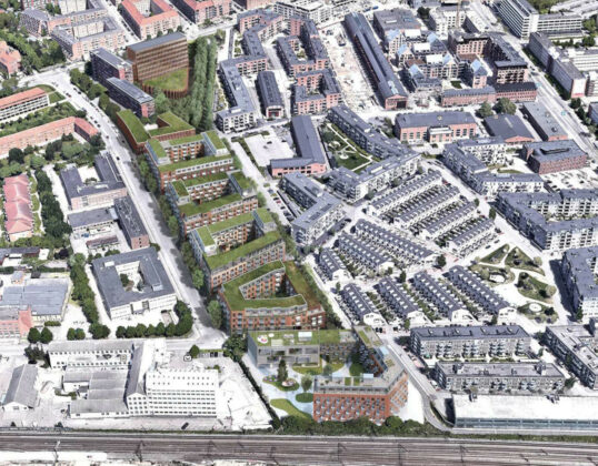 Plan for omdannelse af FLSmidths bygninger i Valby vedtaget. Visualisering: Cobe.