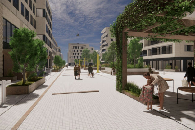 Nyt højhus på Frederiks Plads i Aarhus. Visualisering: C.F. Møller Architects.