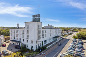 Copi Group har købt Hornbæk Hospital med henblik på at omdanne ejendommen til badehotel. Foto: Esoft.