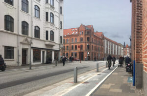Politikere vil gøre Østerbro i Aalborg til busgade og flytte biltrafikken til Nyhavnsgade. Foto: © Dansk Byudvikling.