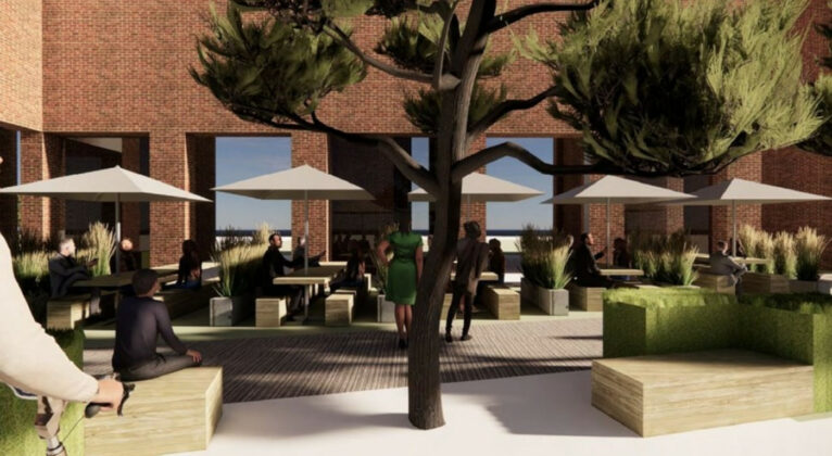 Prime Office har udviklet projektet mellem Dagmar Petersens Gade og Bernhardt Jensens Boulevard p&aring; Aarhus &Oslash; i samarbejde med Suder+Lassen Architects, Concept, Rumvirke og Pax Architects.